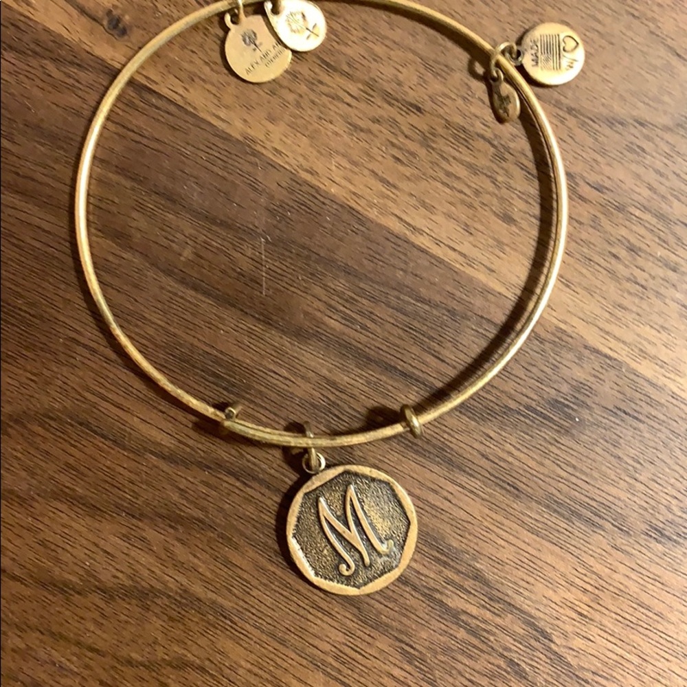 Alex and Ani M bracelet and charm.